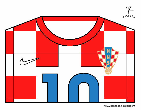 Camiseta del mundial de fútbol 2014 de Croacia