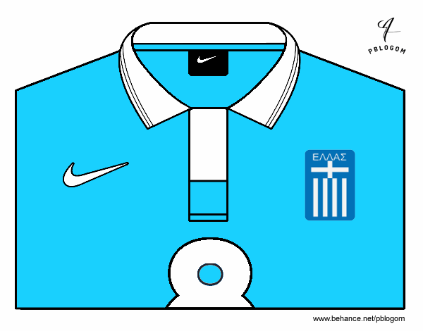 Camiseta del mundial de fútbol 2014 de Grecia