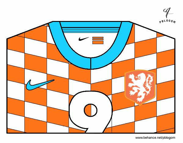 Camiseta del mundial de fútbol 2014 de Holanda