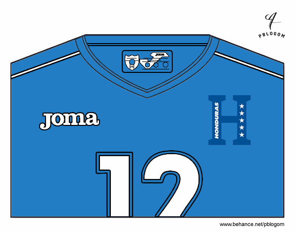 Camiseta del mundial de fútbol 2014 de Honduras