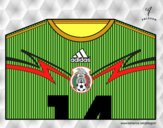 Camiseta del mundial de fútbol 2014 de México