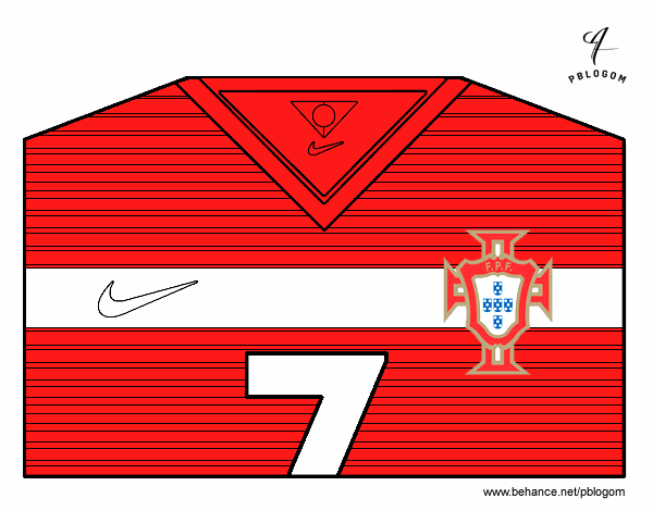 Camiseta del mundial de fútbol 2014 de Portugal