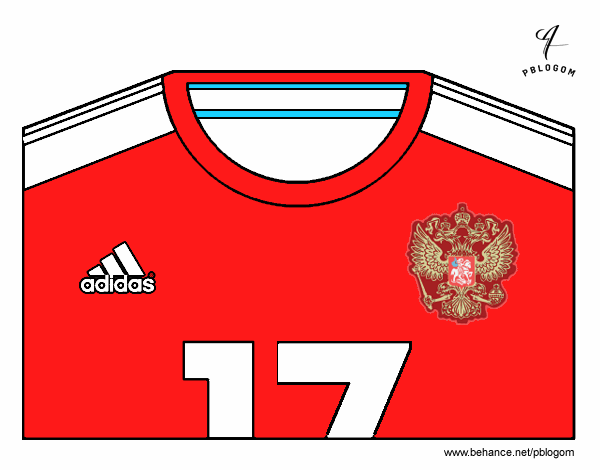 Camiseta del mundial de fútbol 2014 de Rusia