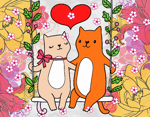 GATITOS ENAMORADOS