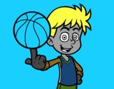 Jugador de baloncesto junior