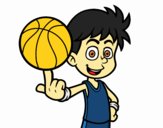 Jugador de baloncesto junior