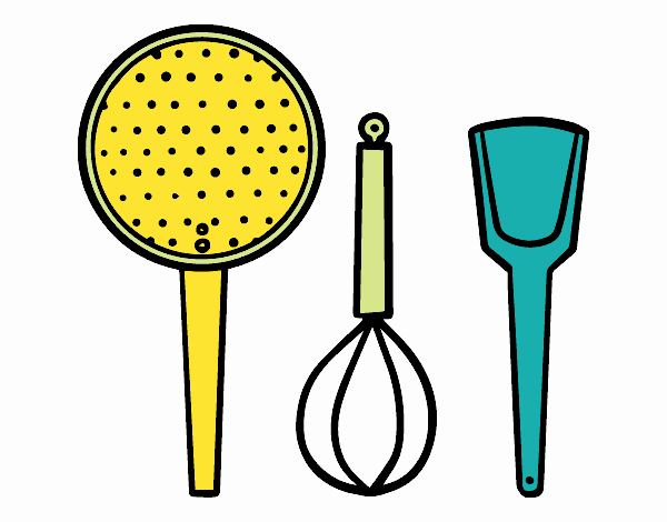  Dibujo de Los utensilios de cocina pintado por en Dibujos.net el día