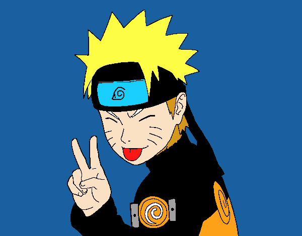 Naruto sacando lengua