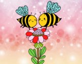 Pareja de abejas