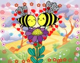 Pareja de abejas