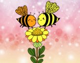 Pareja de abejas