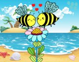 Pareja de abejas