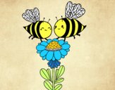 Pareja de abejas