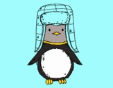 Pingüino con gorro