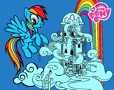 Rainbow Dash en su palacio