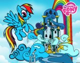 Rainbow Dash en su palacio