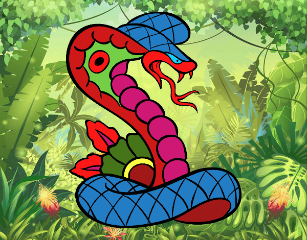 La serpiente de colores