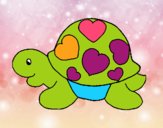 Tortuga con corazones