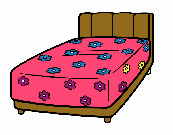 la cama colorida