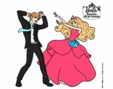 Barbie bailando con un amigo