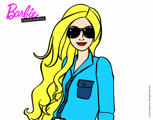 Barbie con gafas de sol