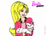 Barbie con su linda gatita