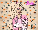 Barbie con su linda gatita