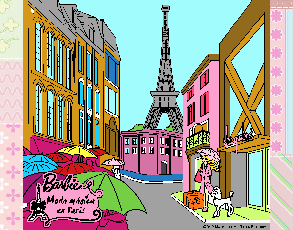 Barbie en la Torre Eiffel