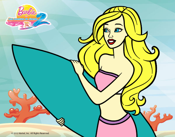 Barbie va a surfear