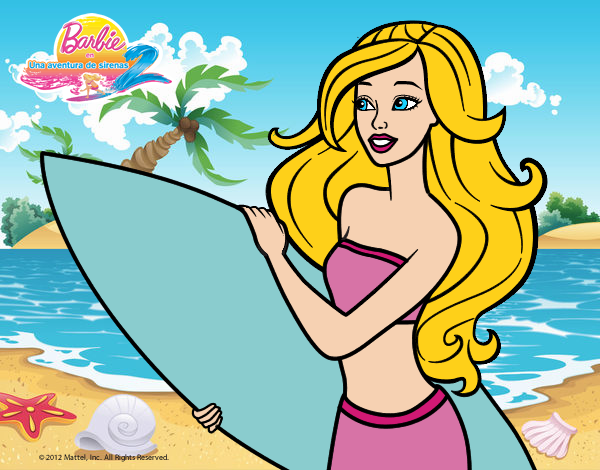 Barbie va a surfear