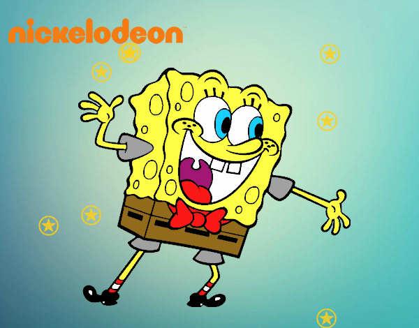 Bob Esponja saludando