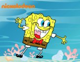 Bob Esponja saludando