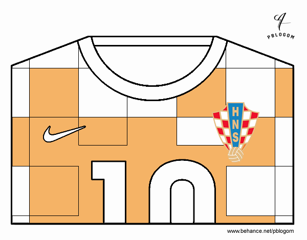 Camiseta del mundial de fútbol 2014 de Croacia