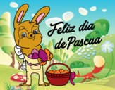 Conejo con muchos huevos de Pascua