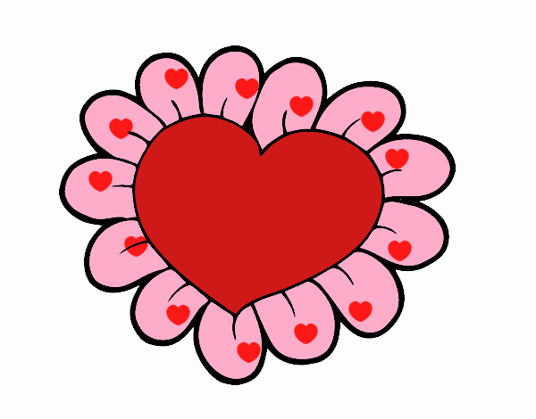 Corazón flor