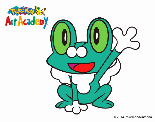 Froakie saludando