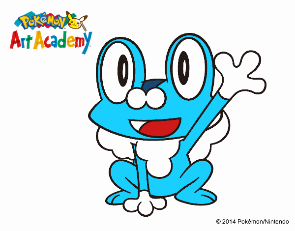 Froakie saludando