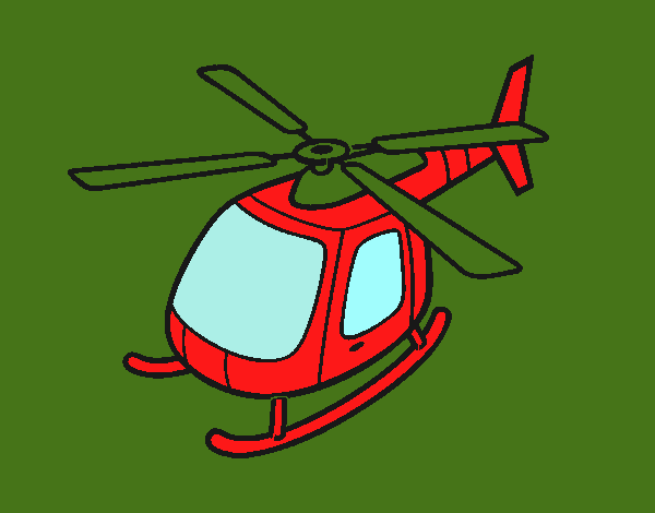 Helicóptero volando