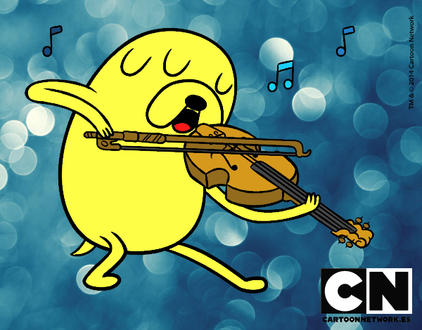 jake tocando la canción de cartoon network 