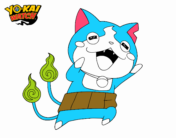 Jibanyan super feliz