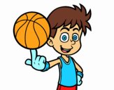 Jugador de baloncesto junior