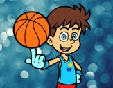 Jugador de baloncesto junior