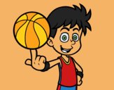 Jugador de baloncesto junior