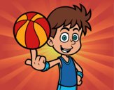 Jugador de baloncesto junior