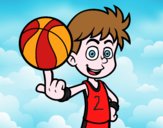 Jugador de baloncesto junior