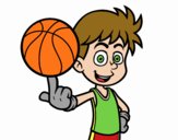 Jugador de baloncesto junior