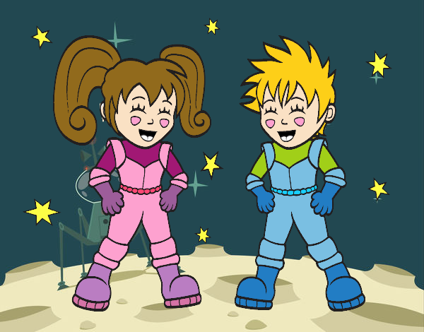 Niños astronautas