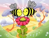 Pareja de abejas