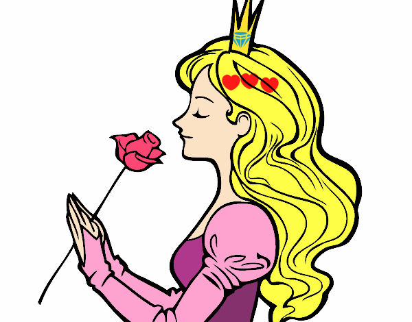 princesa liliana con la rosa 