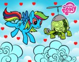 Rainbow Dash y la tortuga tanque